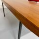 Antique Wilhelm Renz designer wooden coffee table, vintage Scandinavian style, 1960s
