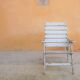 Vintage wooden folding garden chair