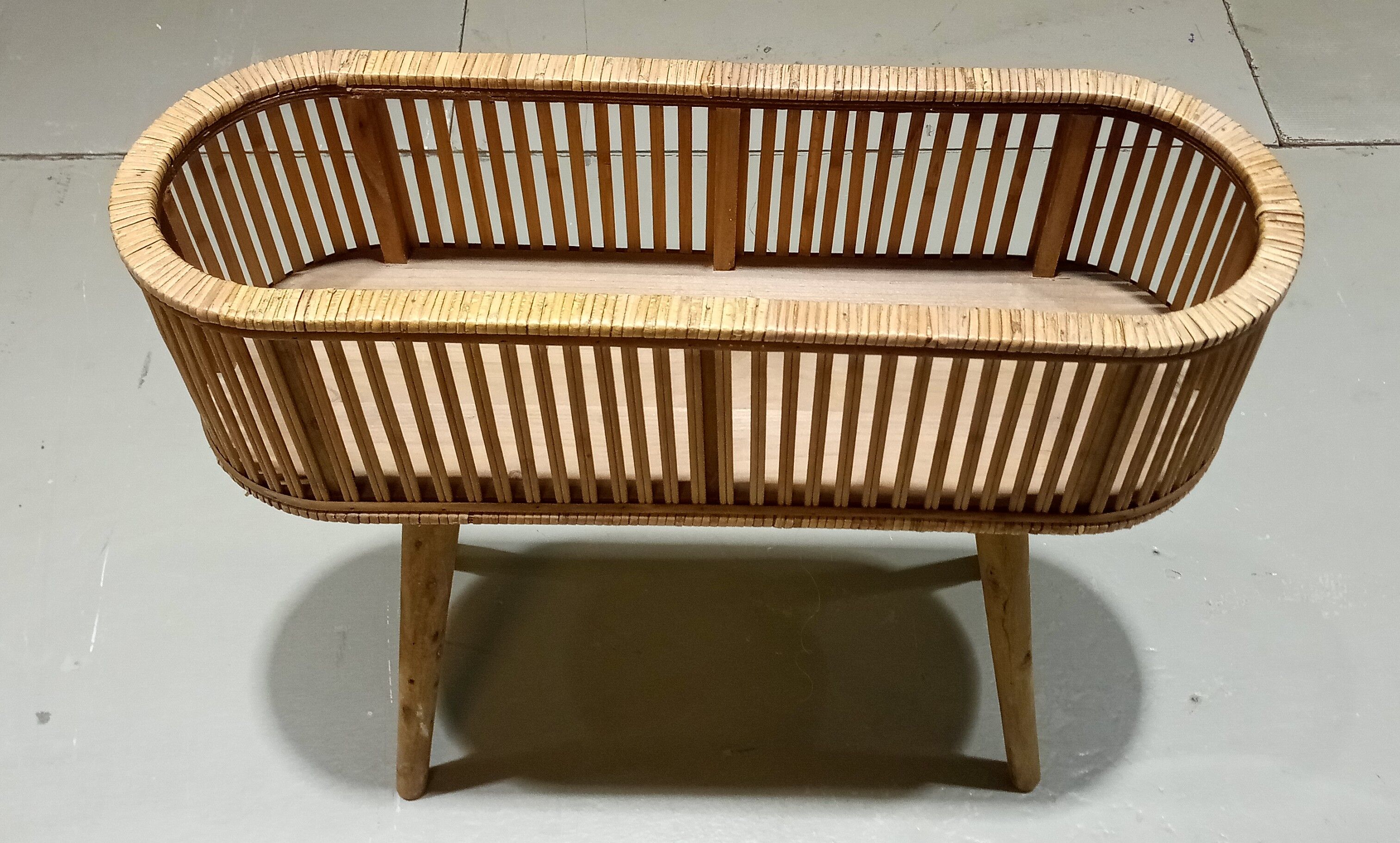 Danish cane flowerbench