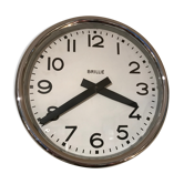 Chrome Brillie clock works industrial factory station workshop sncf