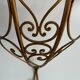 Mid-century floating wall console in wrought iron, 1950, Italy