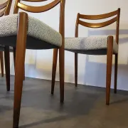 Set of 5 Scandinavian chairs from the 1960s.