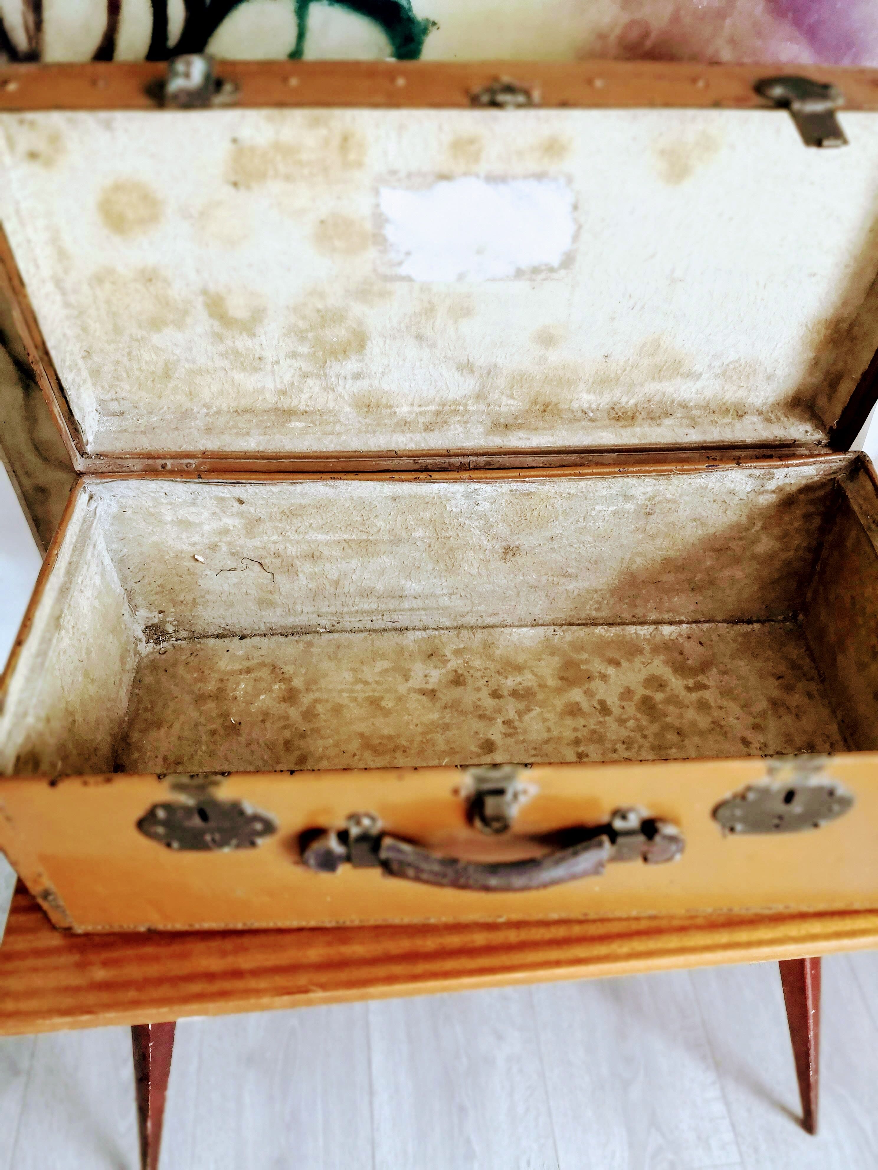 Rectangular old suitcase