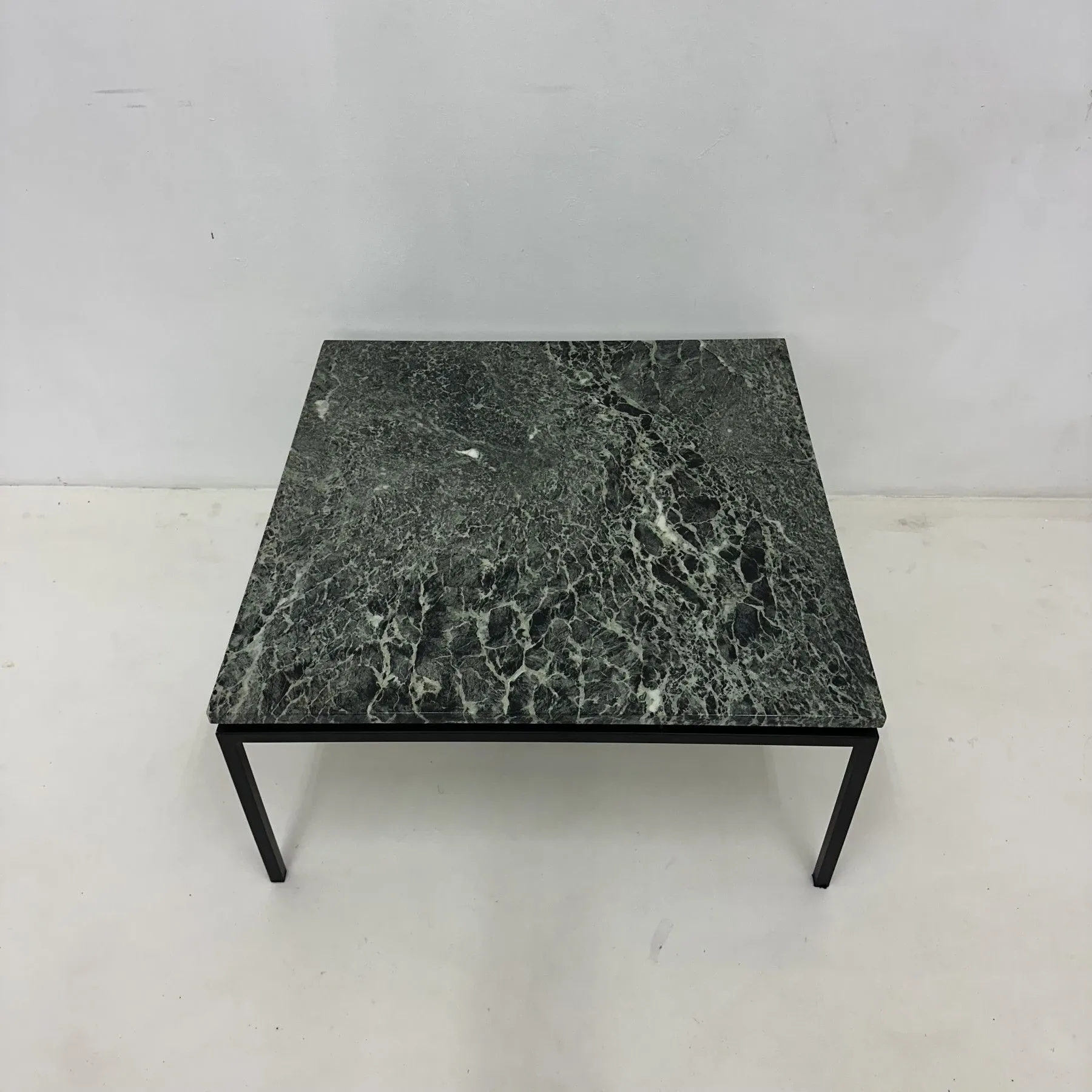 Mid-century modern green marble coffee table, 1970s