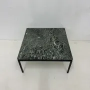 Table basse en marbre vert de style mid-century moderne, années 1970