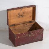 Antique chest with red and green patina (c.1920) #75