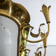 After Pietro Chiesa Italian Brass 12 Lights Candelier Fontana Arte