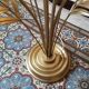 Hans Kogl gold metal lamppost 1960 1970 vintage