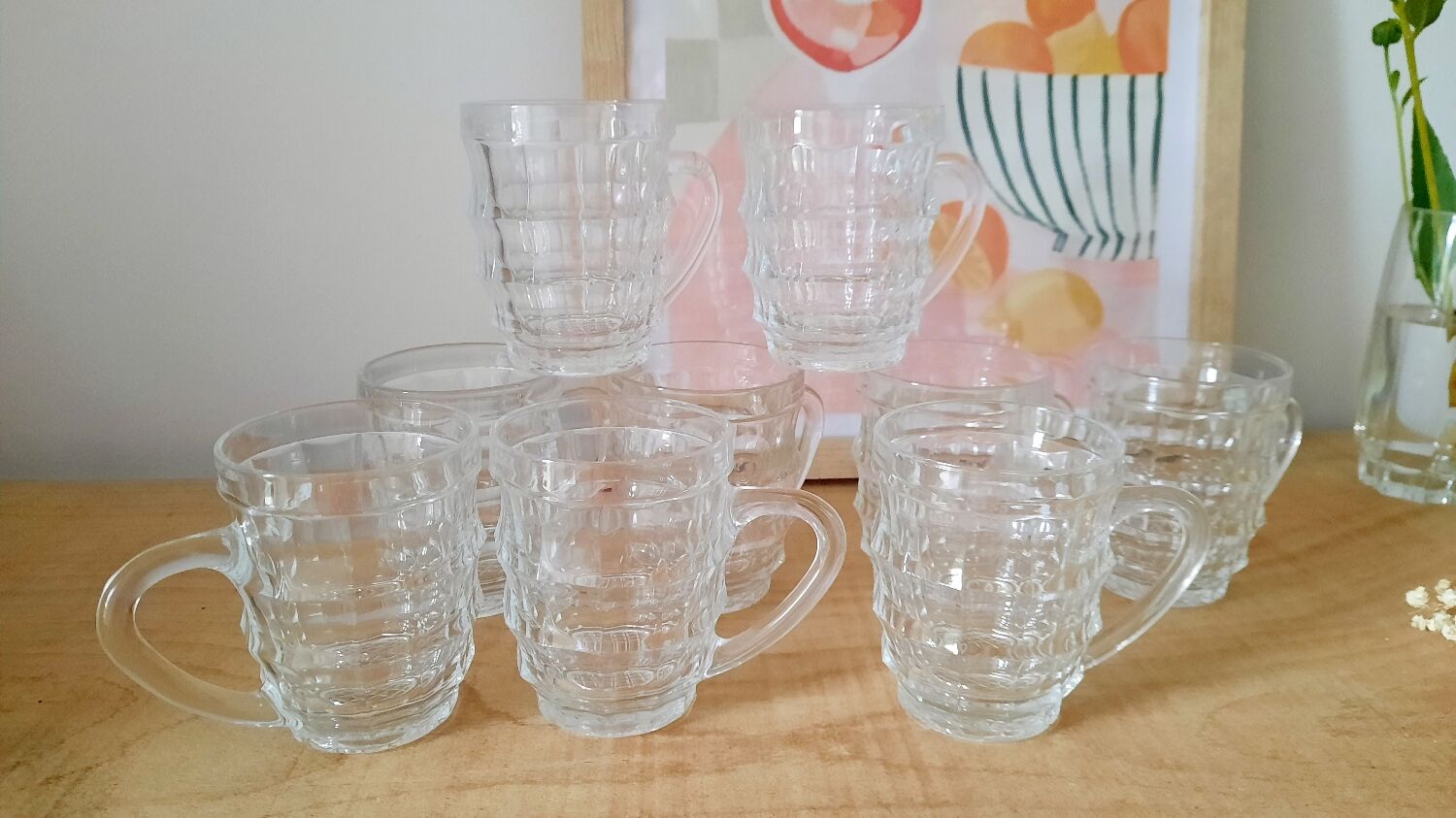 Vintage glass mug