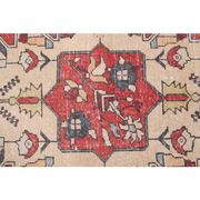 Vintage Turkish Oushak Handmade Wool Cotton Red Area Rug 130x240