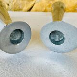 Scandinavian pair of candlesticks by Broste, Copenhagen circa 1970/1980.