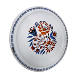 Flowery round dish