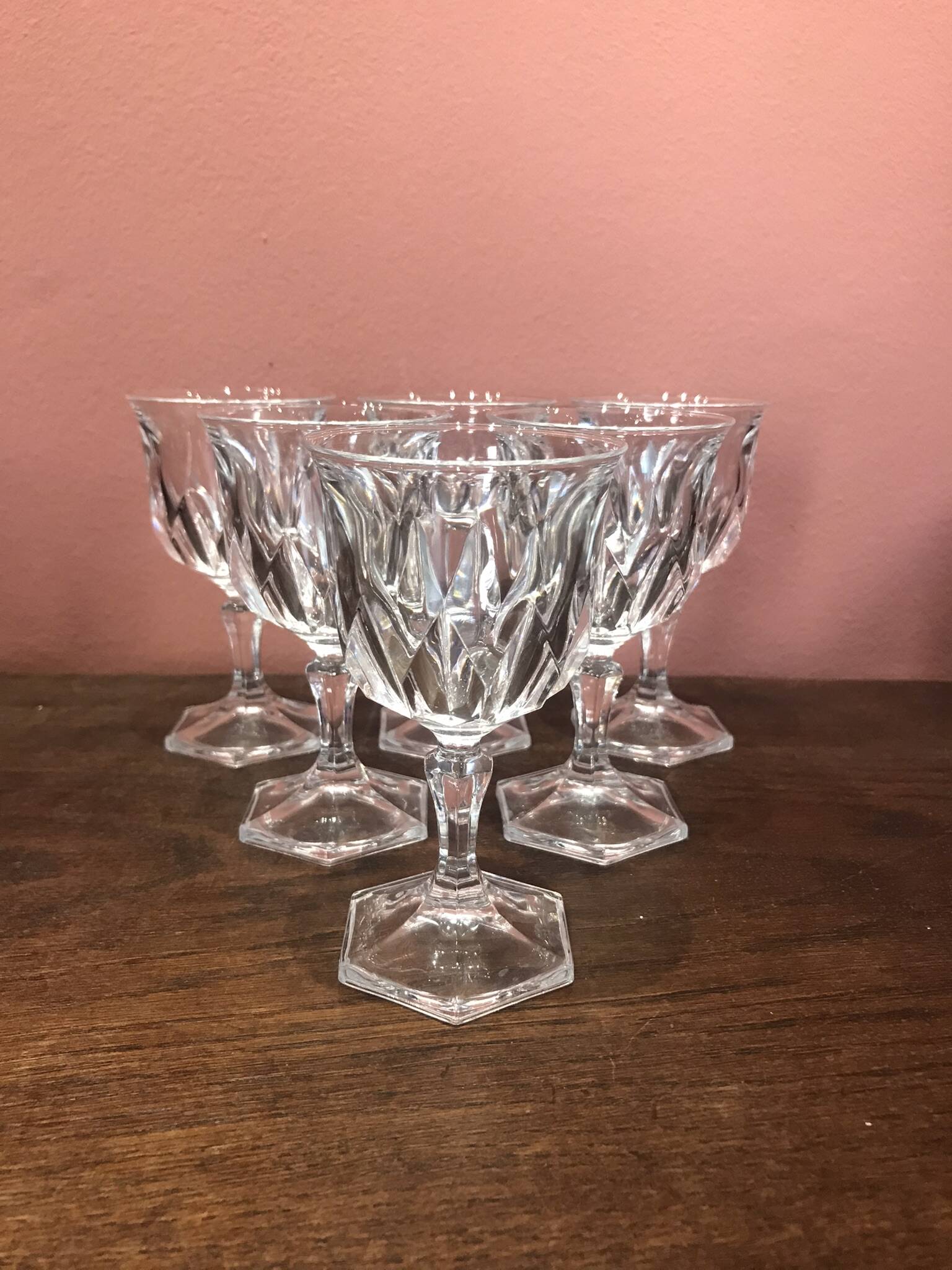 6 verres à vin cristal d’arques modèle Chaumont 13cm