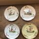 Set of 4 18th-century plates – Islettes earthenware – Polychrome Chinese decoration