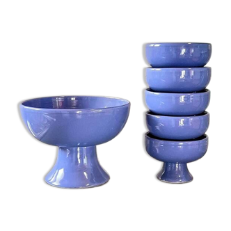 Ceramic bowls, dessert service, 1980