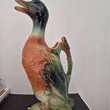 Vintage 1970s ceramic duck carafe.