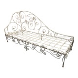 Vintage wrought iron daybed