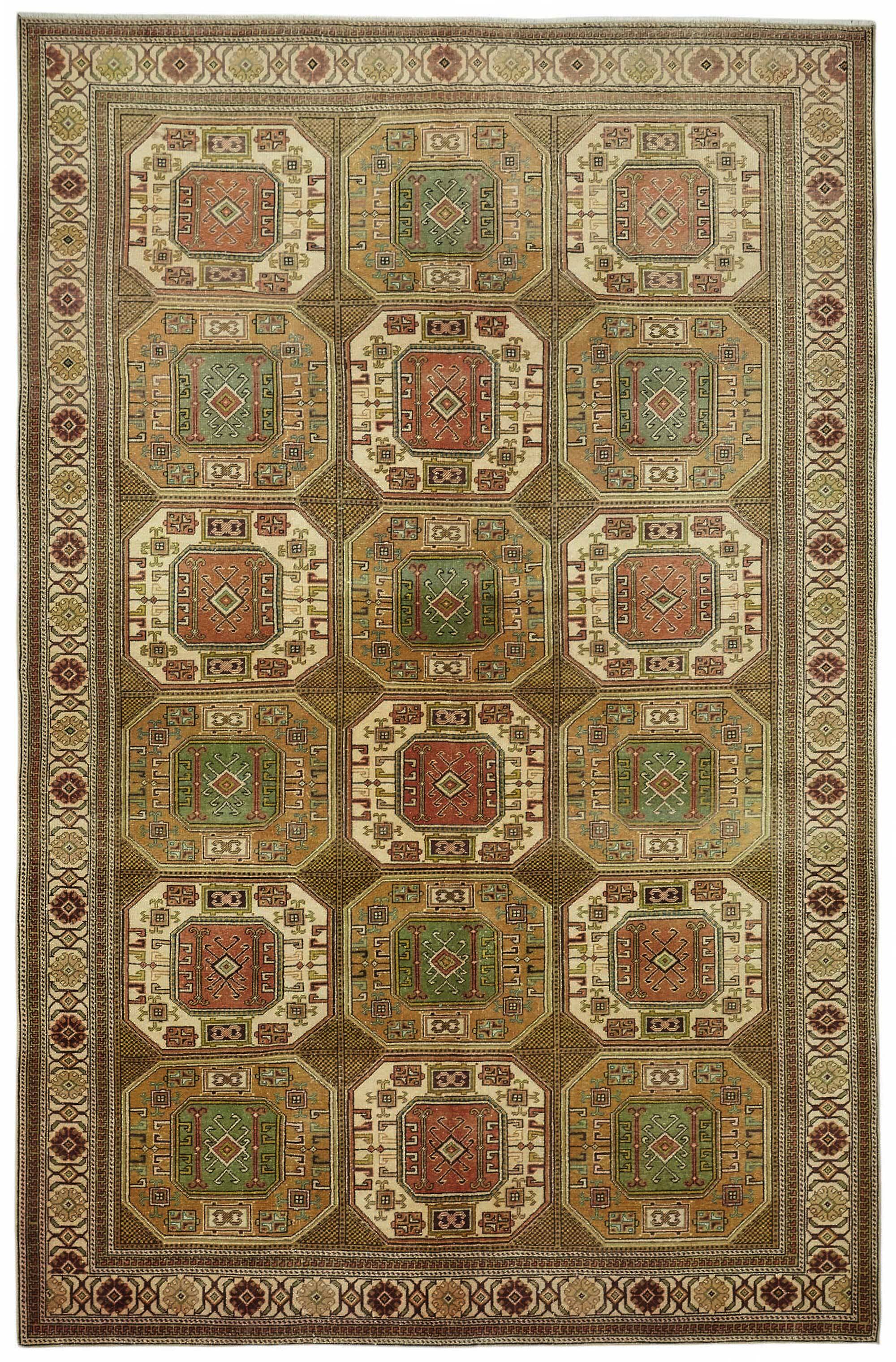 Turkish Wool Vintage Kayseri Rug 198 cm x 300 cm