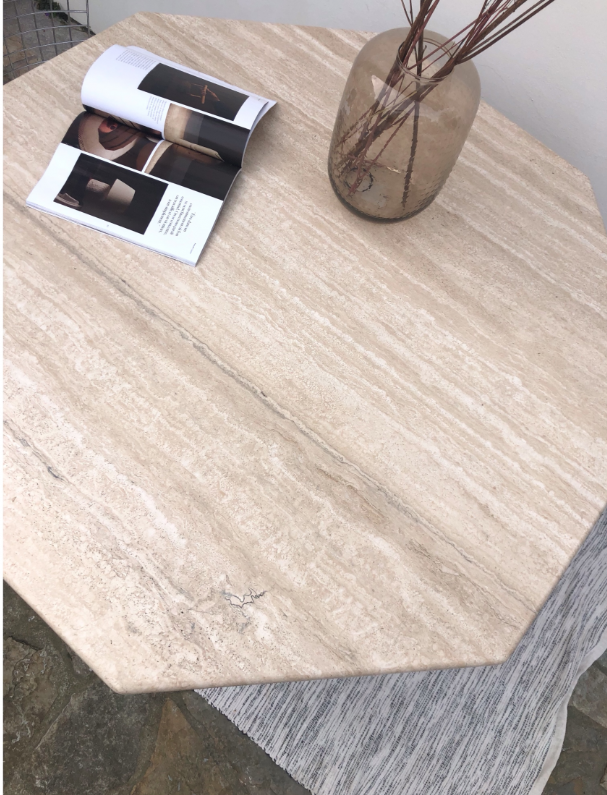 Travertine table