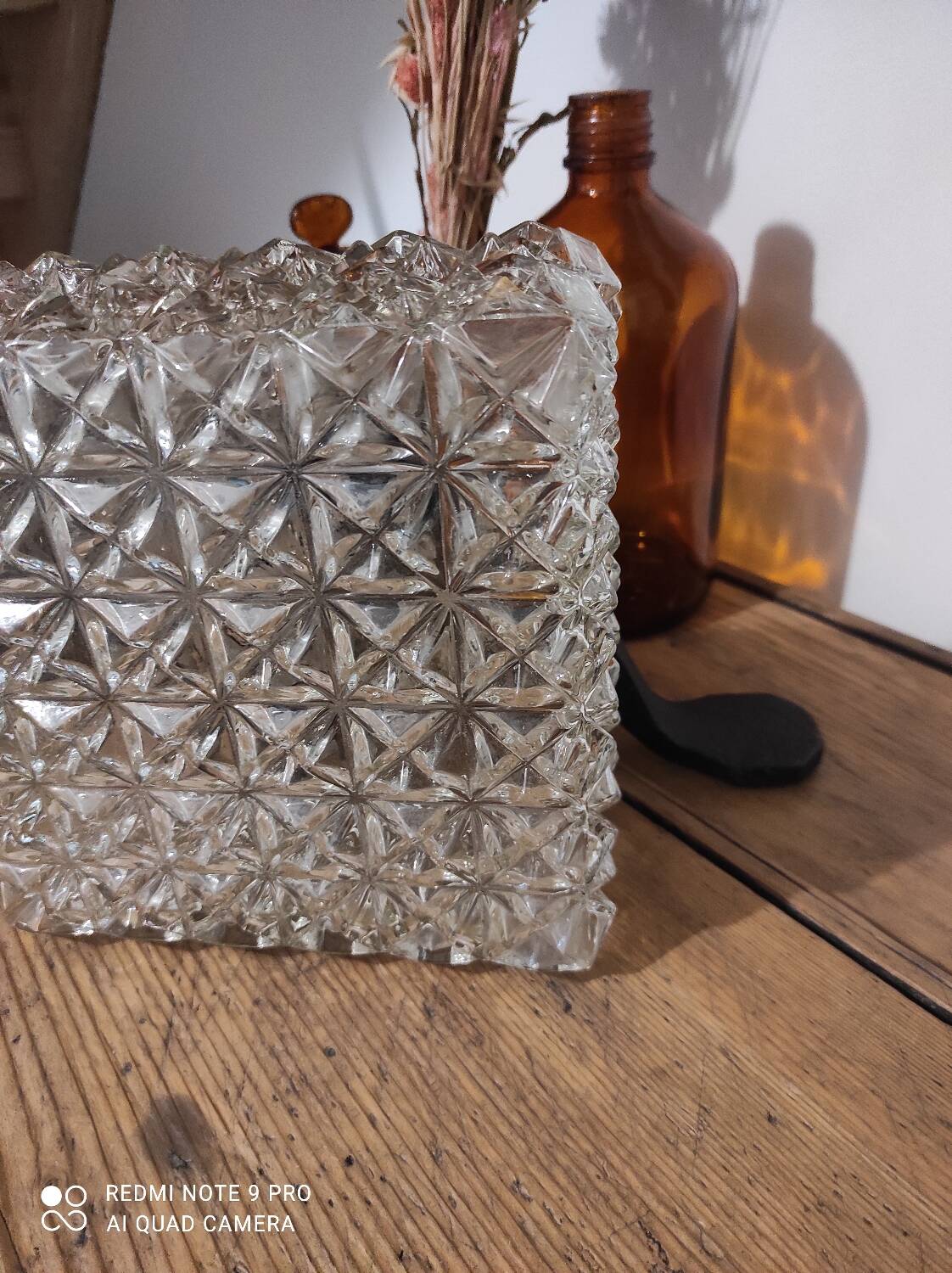 Wall light, ceiling light Vintage Glass