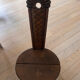 Rustic wooden chair folk art