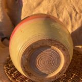 Glazed terracotta pottery vase
