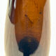 Antique amber glass vase