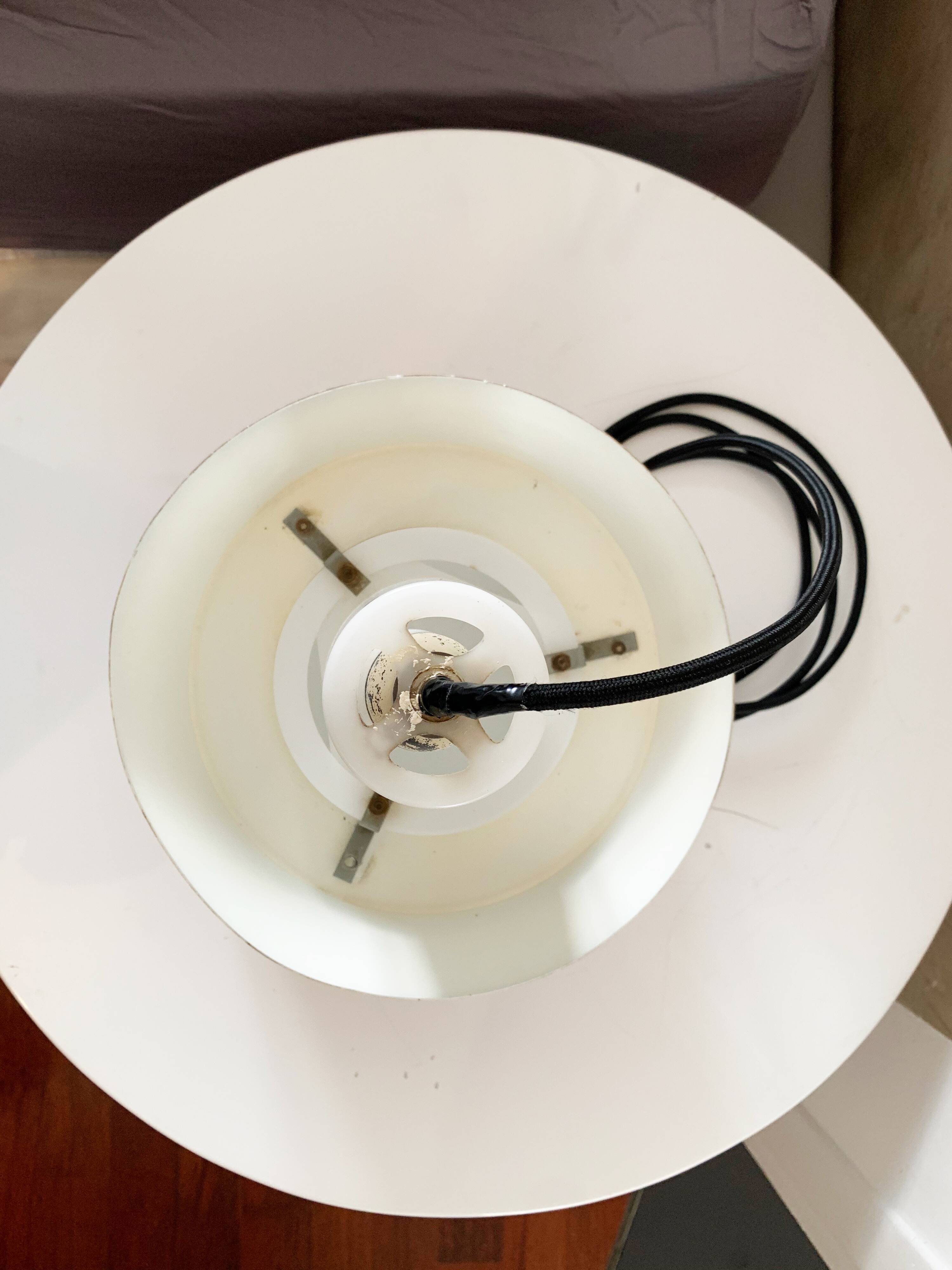 Fog and moerup pendant light - danish mid-century - vintage lamp - red & black - 1960s design