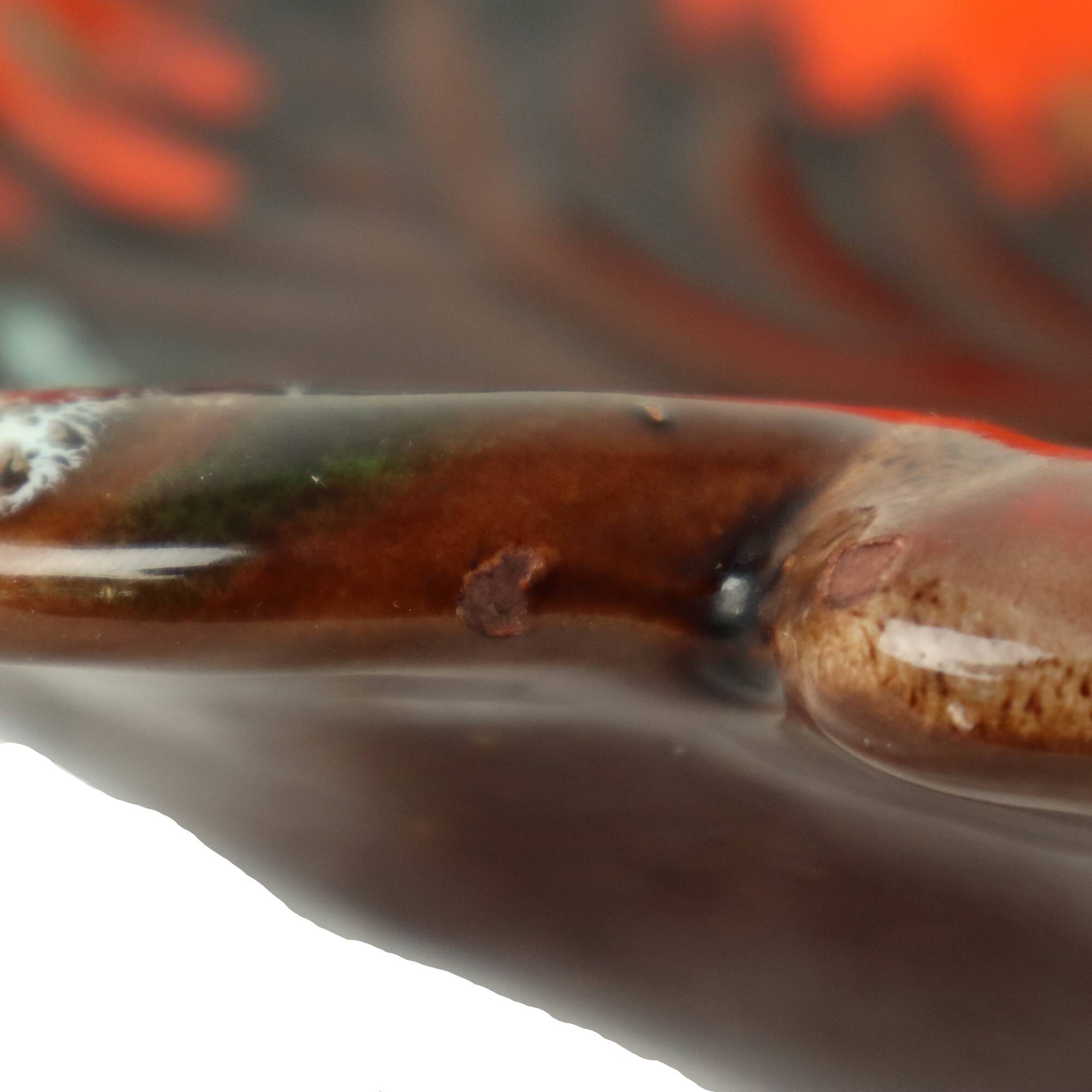 Vintage Fruit Bowl in the Shape of a Leaf Vallauris France