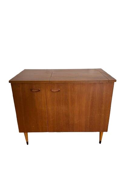 vintage Scandinavian Singer sideboard
