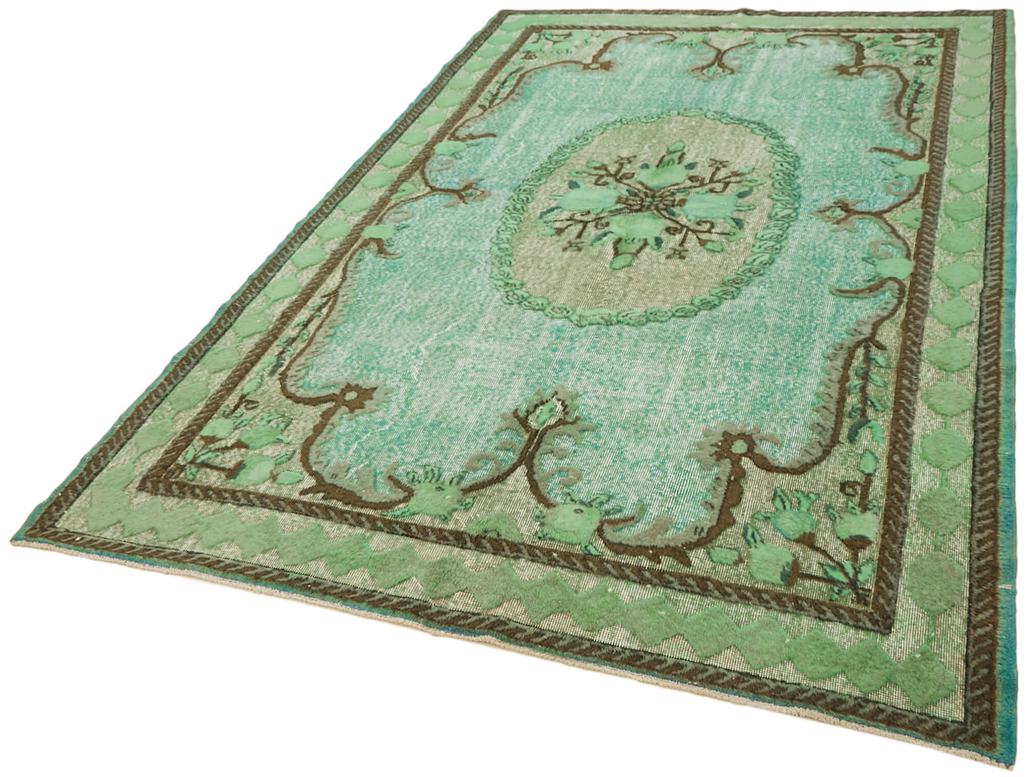 Hand-Knotted Antique Anatolian 1970, 205 cm x 313 cm