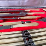 Ménagère de 29 pièces « la trompette » en inox et corne
