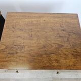 Tables de chevet Art Déco en noyer et laiton, 1940