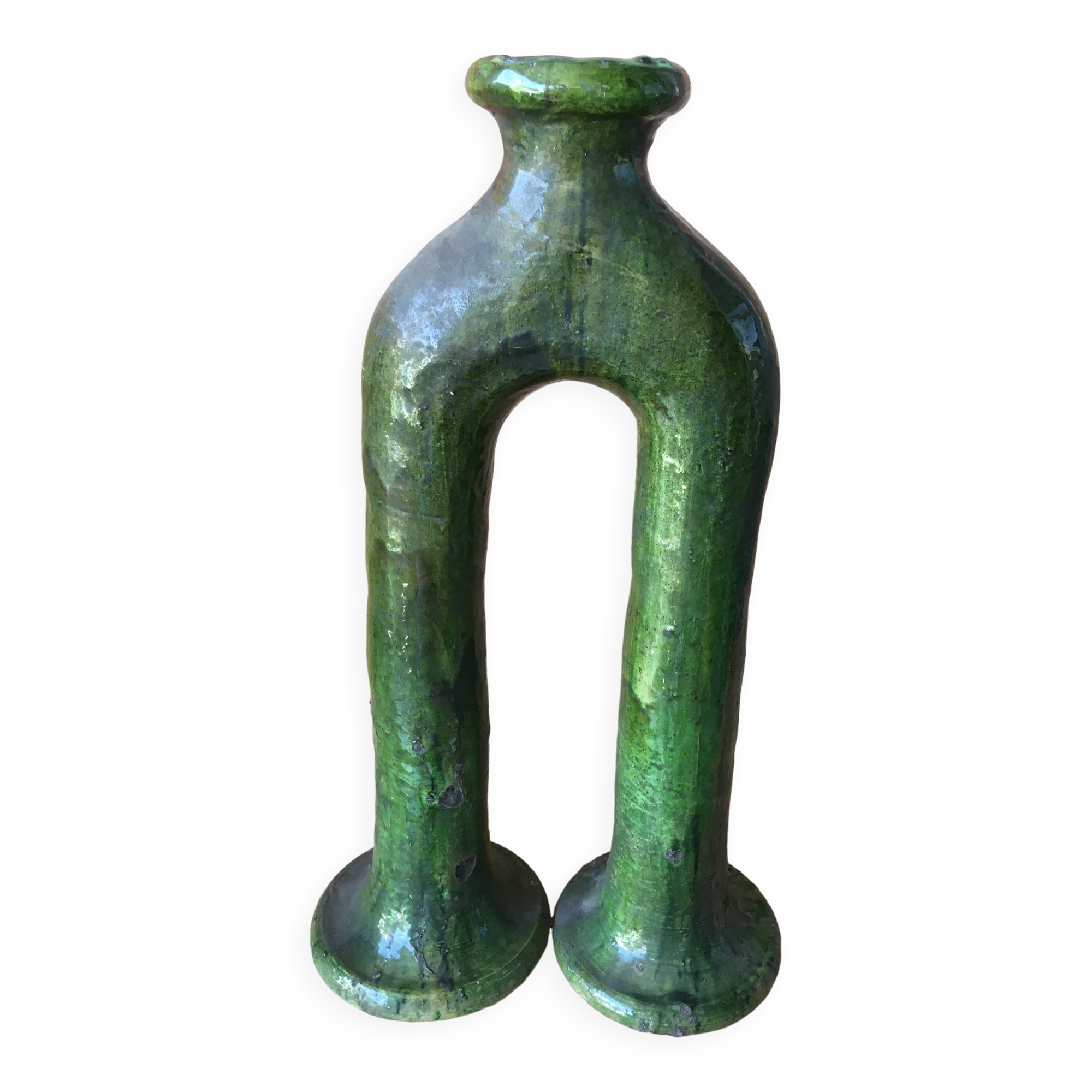 Tamegroute pottery in glazed terracotta