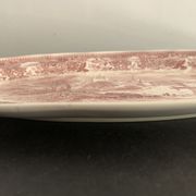 Oval flat Villeroy and Boch, model Burgenland red