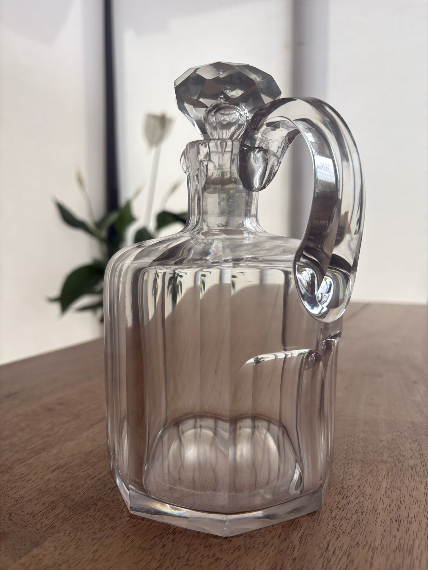 Antique Baccarat crystal whisky decanter, Malmaison - Circa 1900