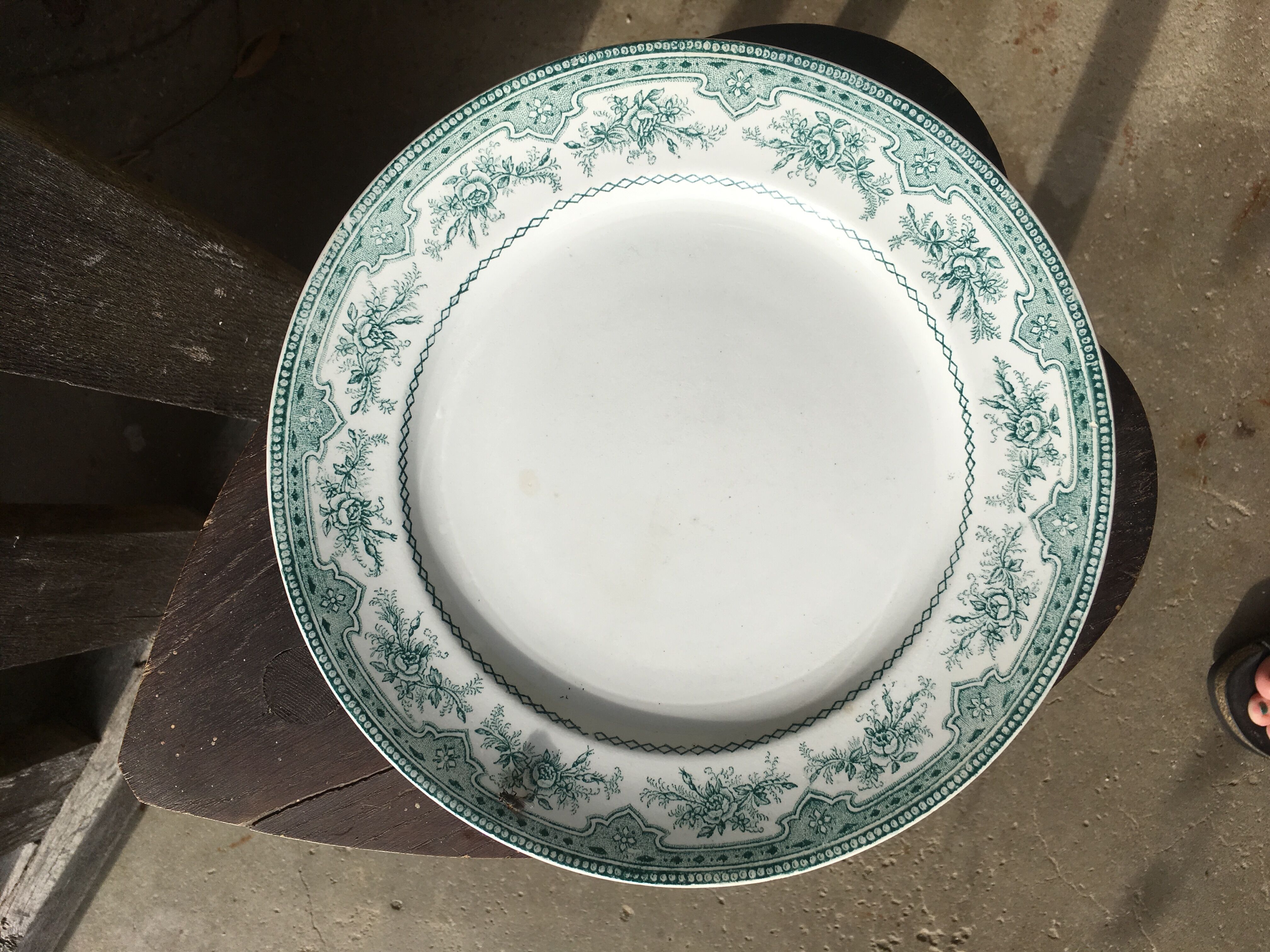 Set of flat plates Roses Mousses