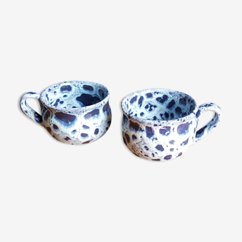 Duo of Fat Lava style cups