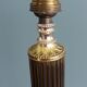 Antique column lamp in marble and gilded metal