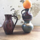 Vase bleu céramique