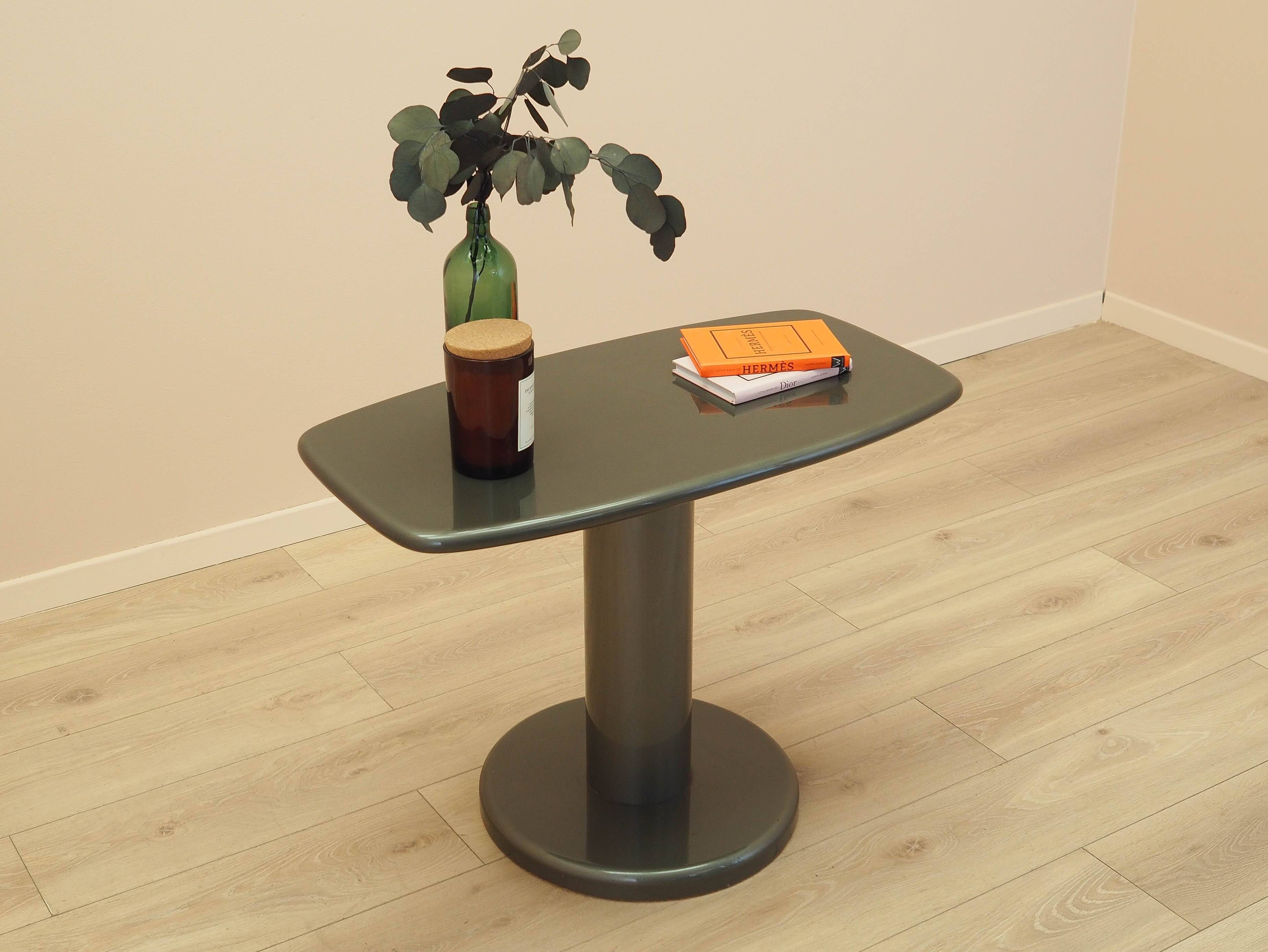 Grey coffee table, Italian design, 1970s, made in Italy