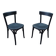 Set of 2 vintage bistro chairs