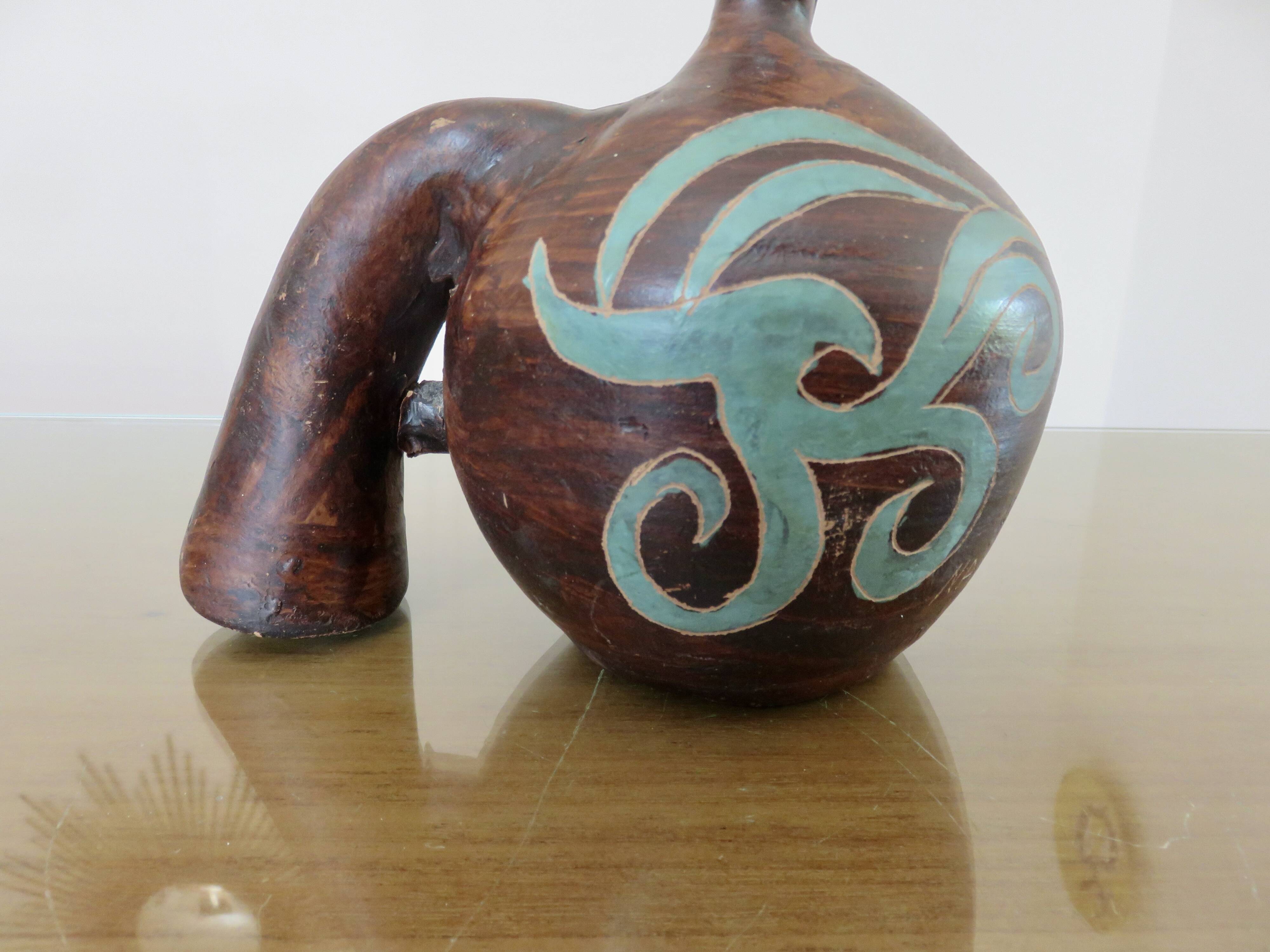 Beautiful signed ceramic lamp dating from the 50s or 60s