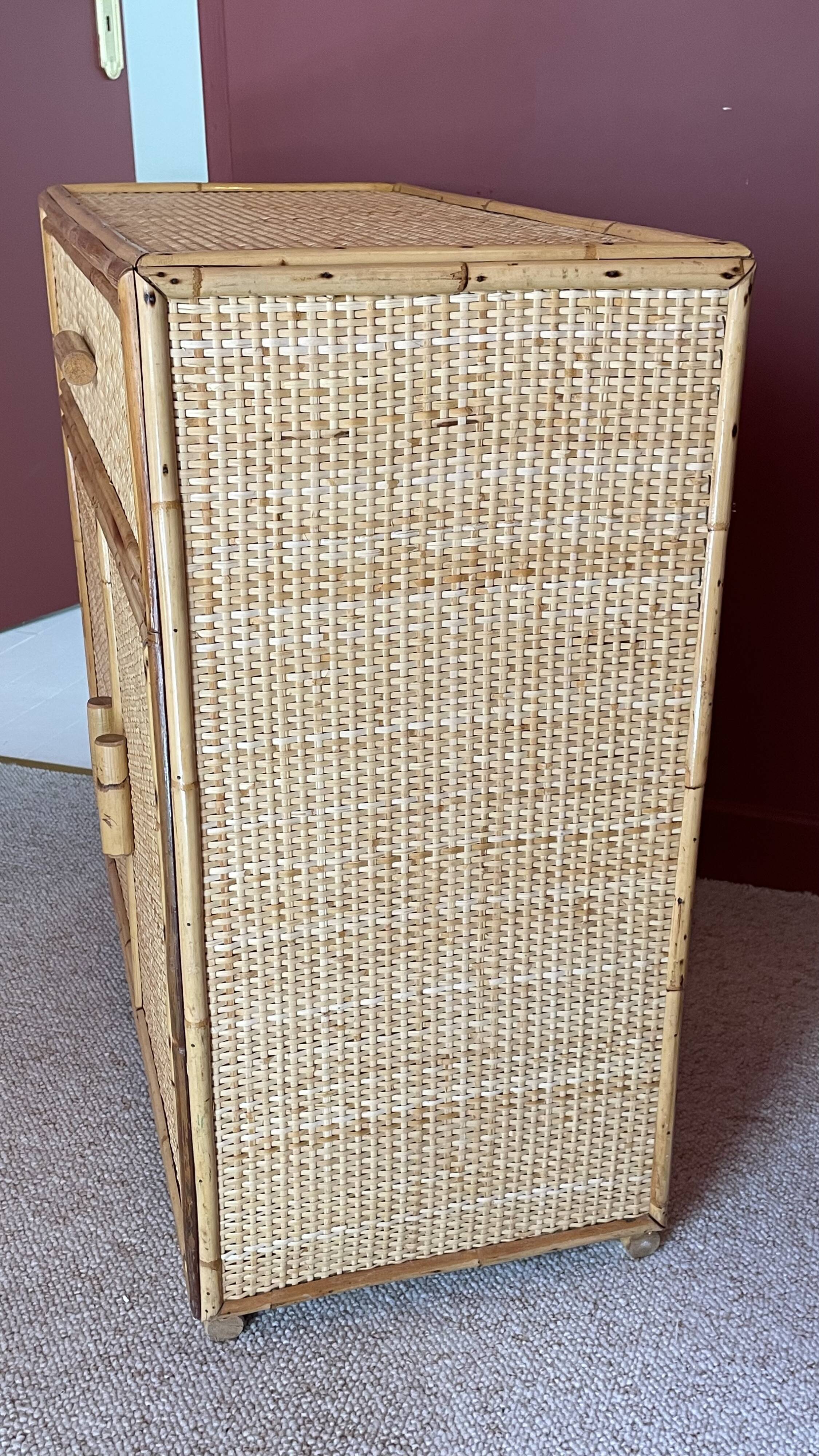 rattan chest of drawers