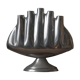 Tulip vase cast aluminum contemporary design