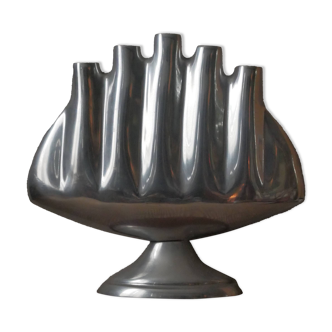Vase tulipe fonte d'aluminium design contemporain