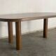 Oval oak dining table