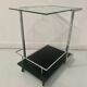 20th century chrome metal rolling serving table