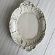 Antique cream ceramic tray