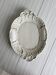 Antique cream ceramic tray